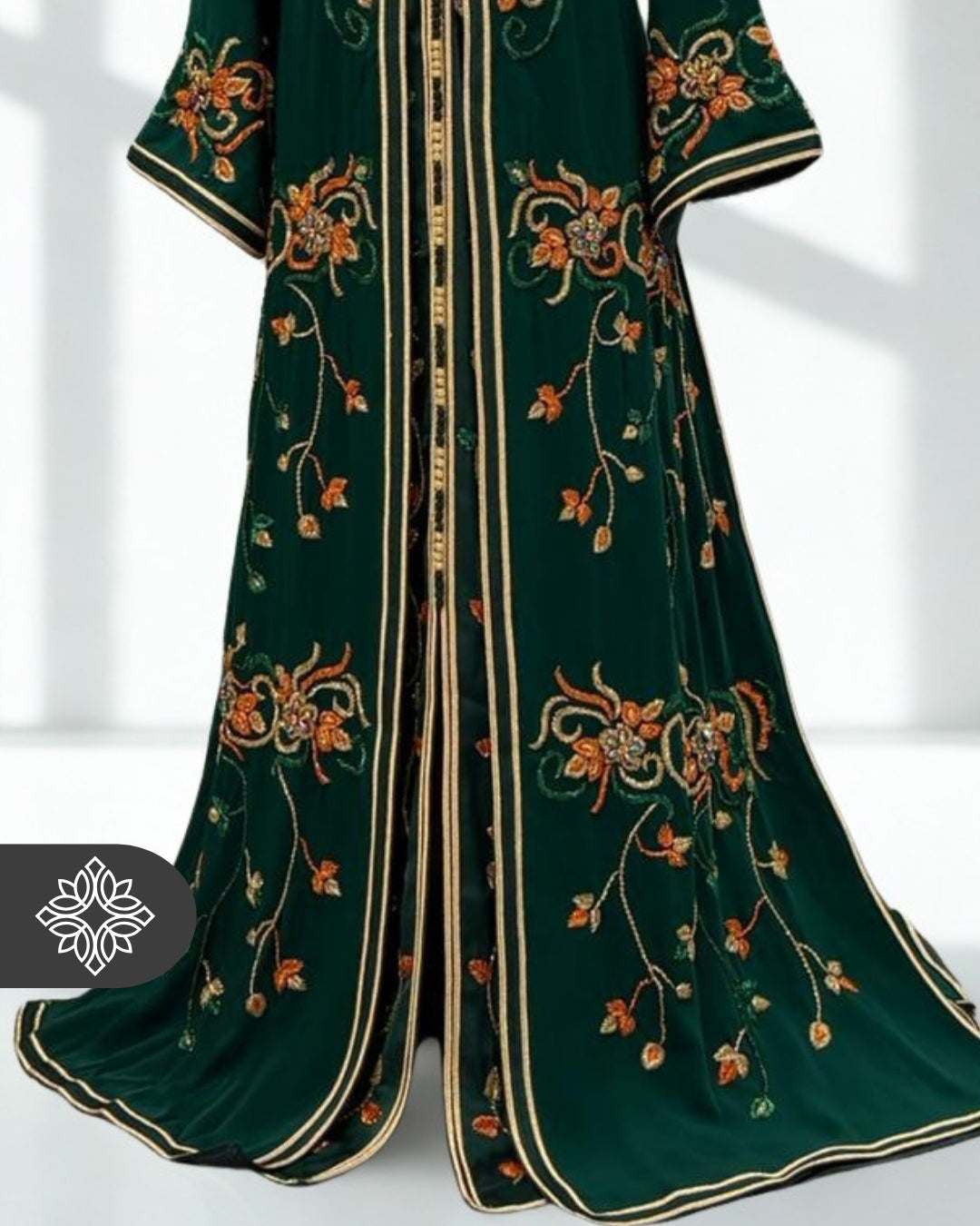 Royal Purple Moroccan Takchita | Elegant Two-Piece Kaftan | Moroccan Heritage Embroidery