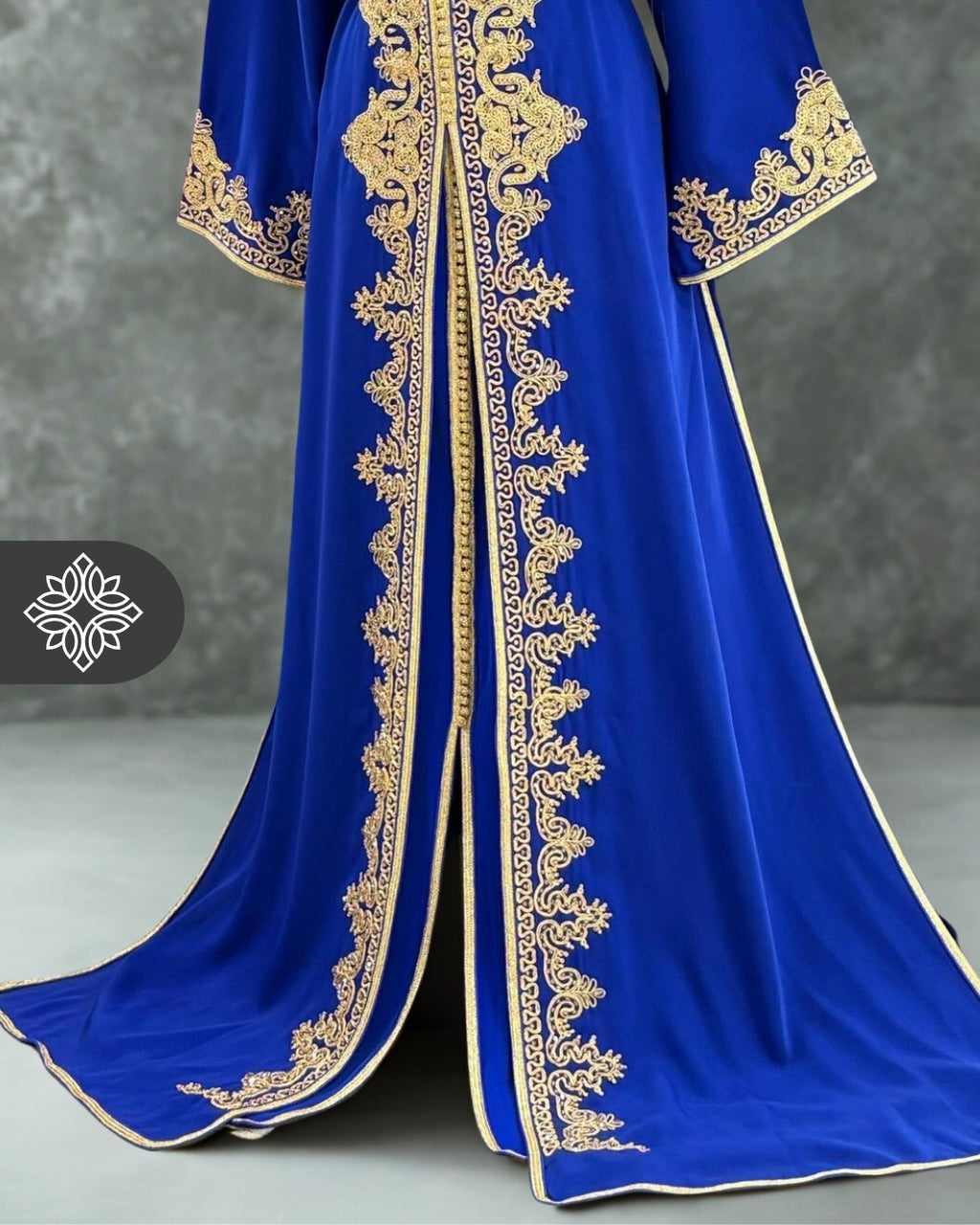 Royal Ruby Red & Gold Two-Piece Takchita | Luxury Moroccan Two-Piece Caftan Dress