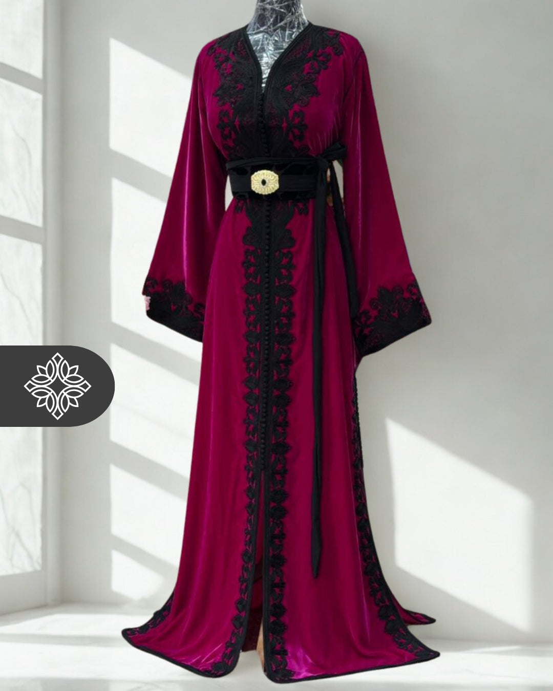 navy plus size formal dress Red Silk Kaftan Dress