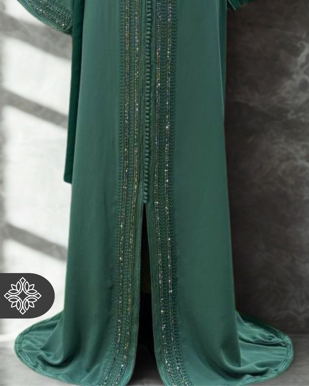 Moroccan Green Kaftan of Dreams & Luxury