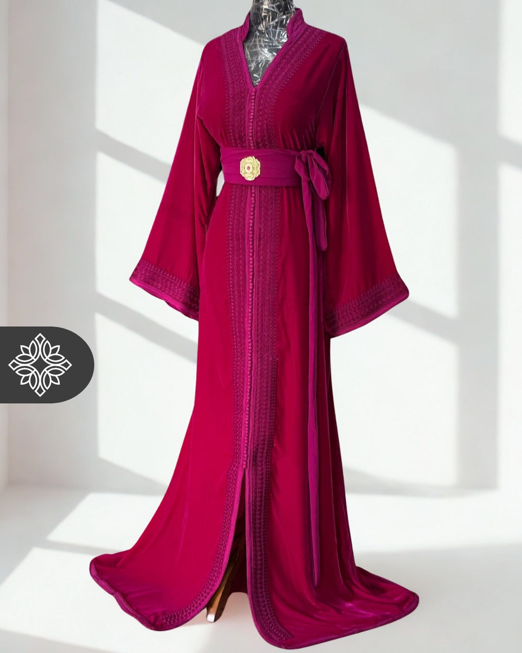 Moroccan Kaftan Rose Pink | Formal One-Piece Kaftan