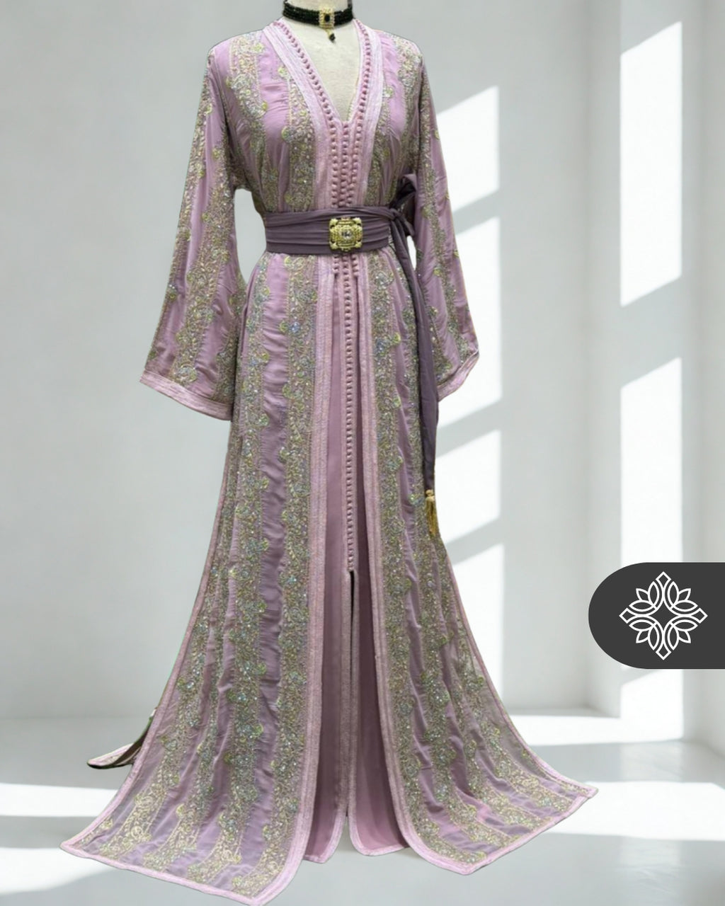 Moroccan Royal Lavender Kaftan