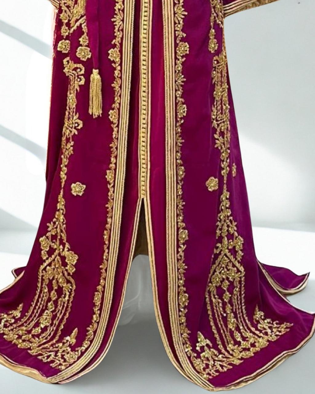 Moroccan Royal Deep Purple Kaftan