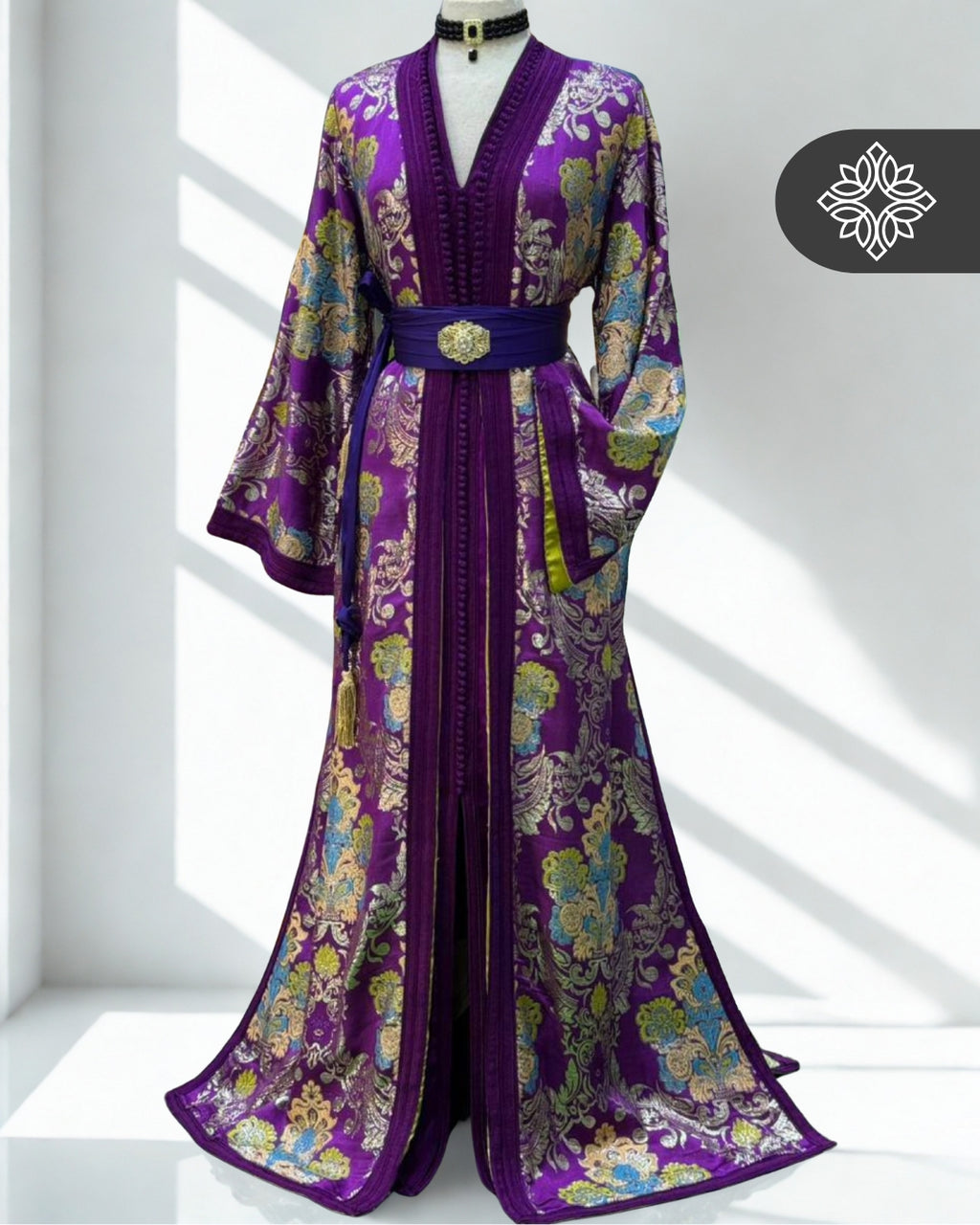 Moroccan Royal Purple Kaftan, Red Kaftan