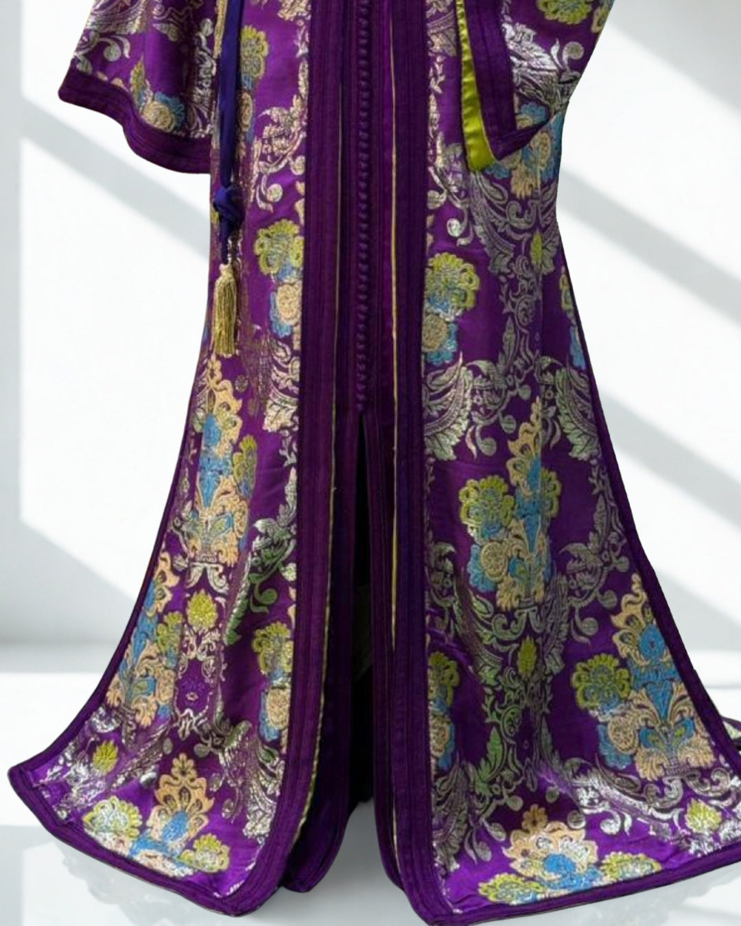 Moroccan Royal Purple Kaftan, Red Kaftan