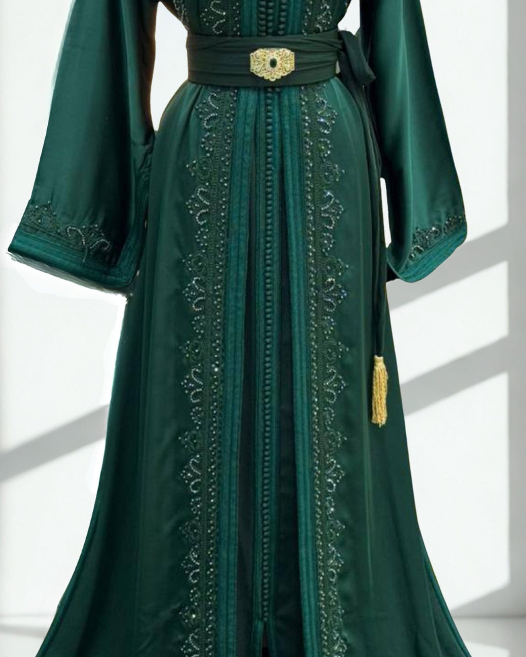 Moroccan Deep Green Kaftan