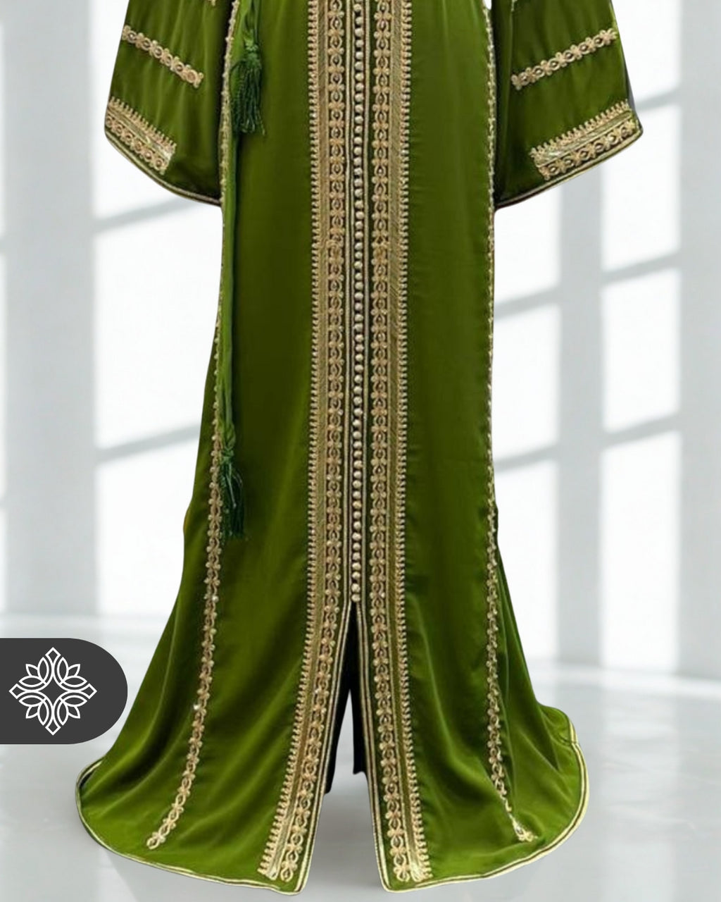 Moroccan Kaftan Lime Green | Moroccan Abaya