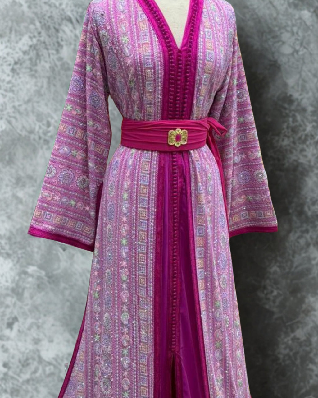 Moroccan Pink Kaftan