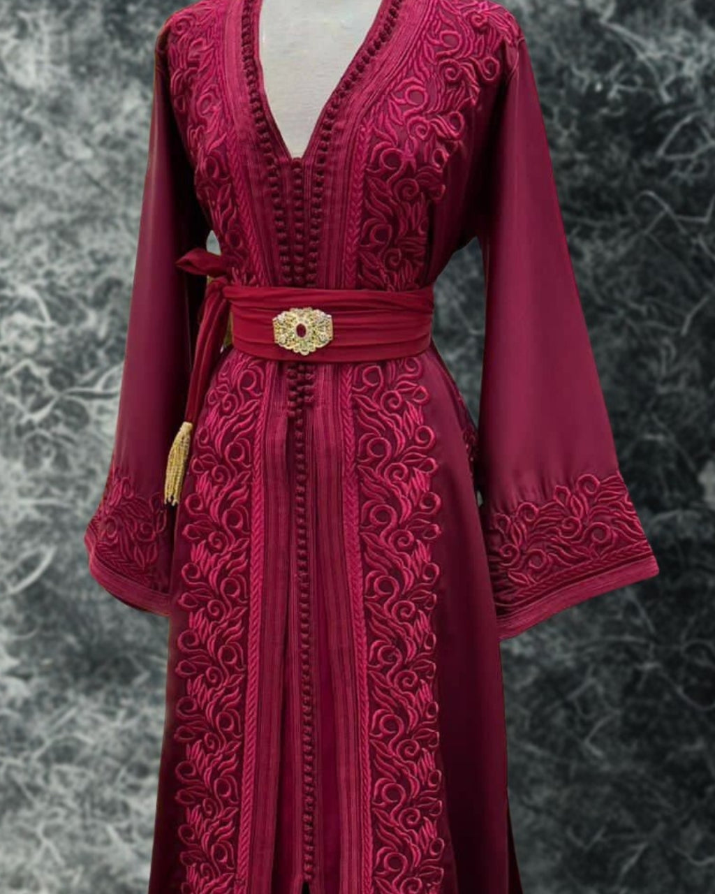 Moroccan Royal Lime Green Kaftan