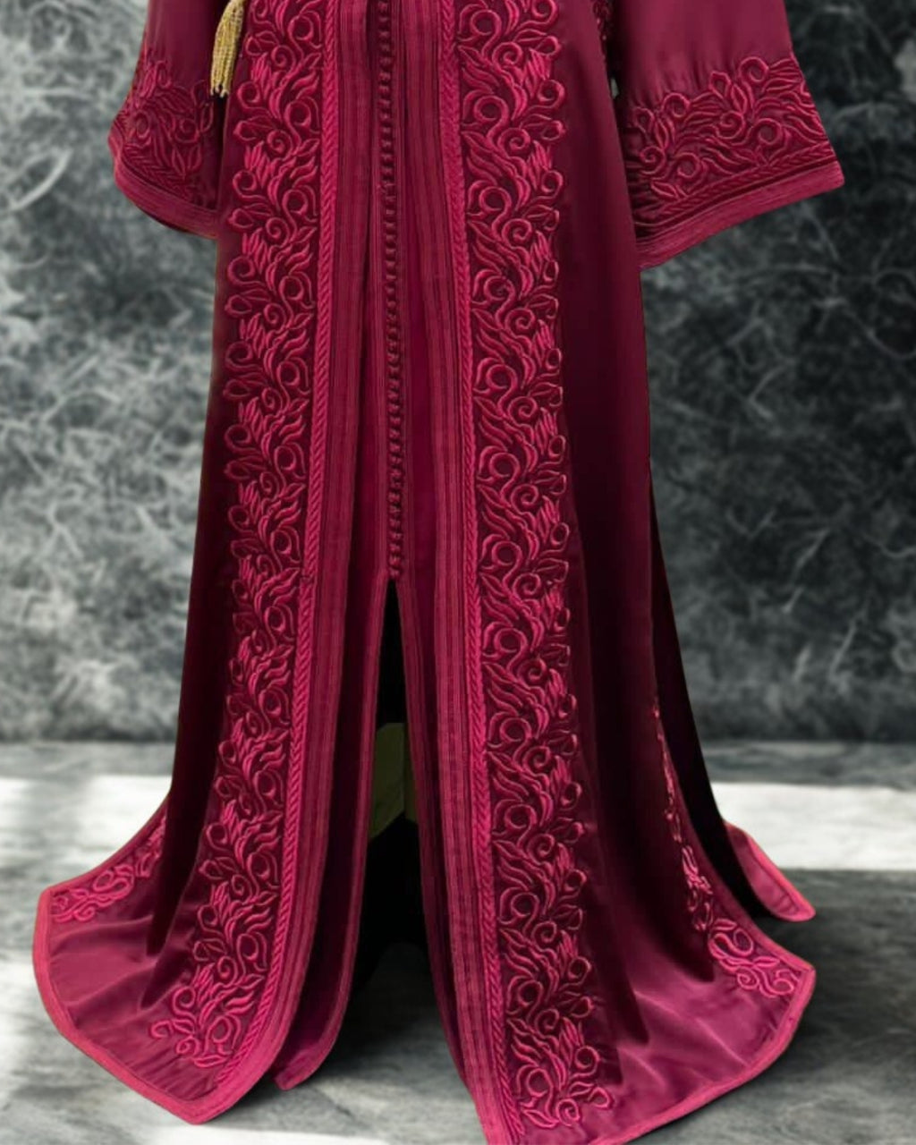 Moroccan Royal Lime Green Kaftan