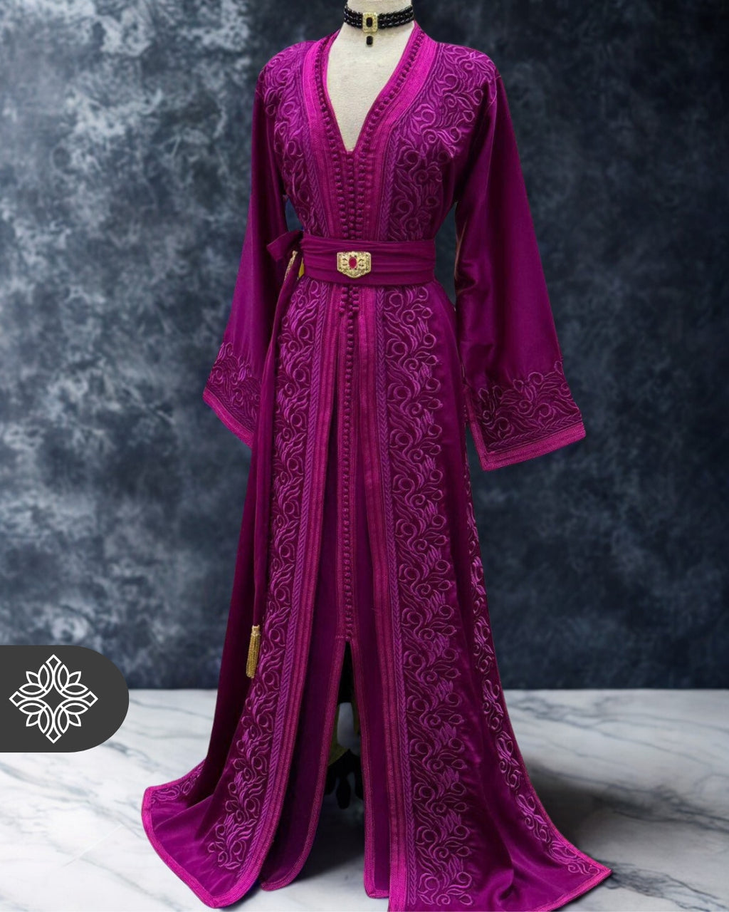 Moroccan Pink Two-Piece Kaftan