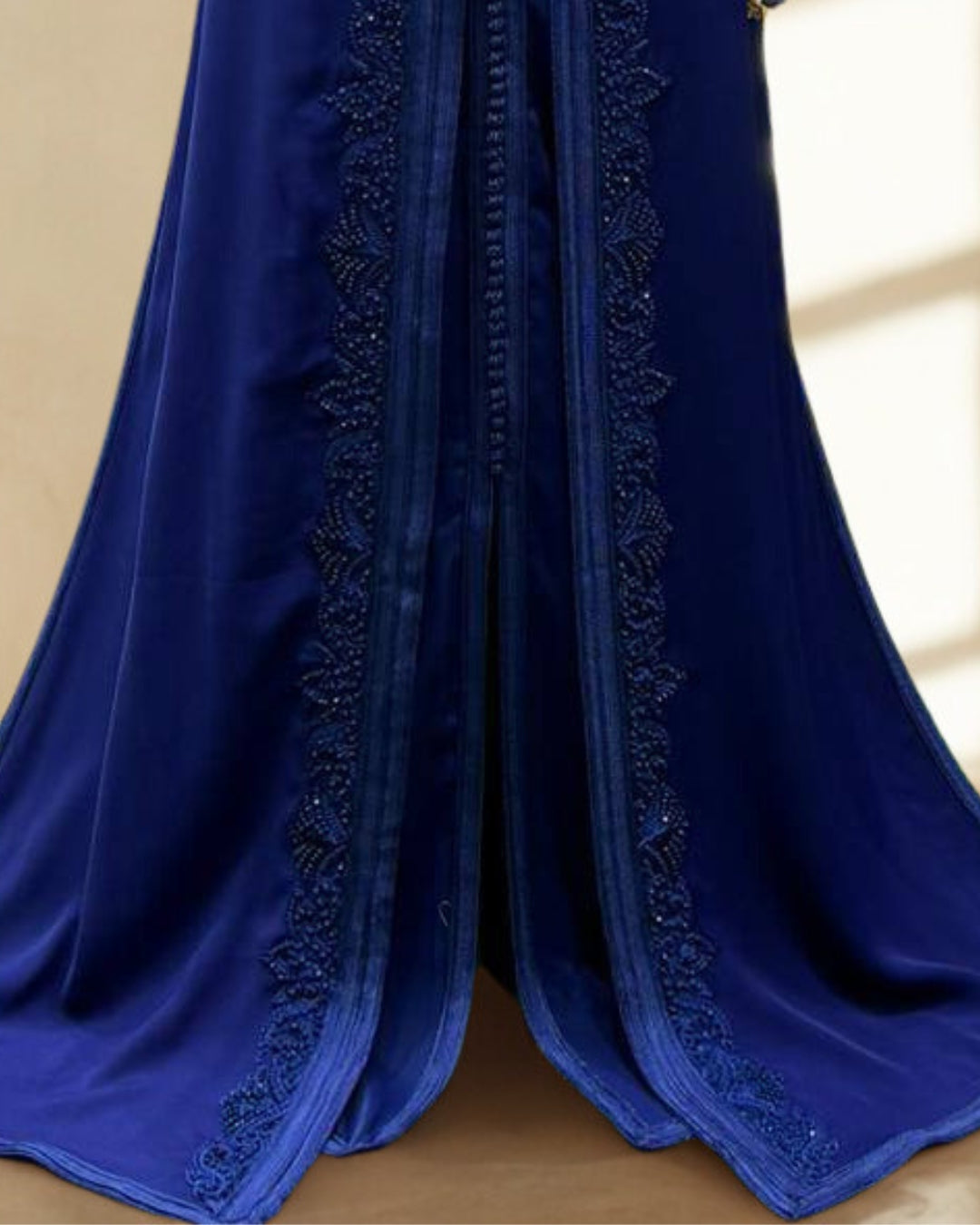 Moroccan Royal Navy Blue Kaftan