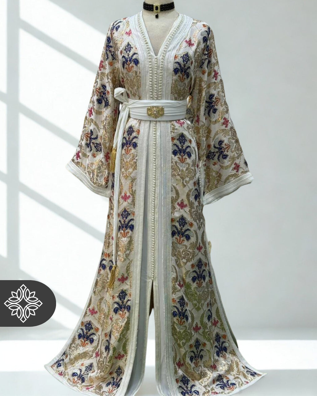 Moroccan Royal Off-White Kaftan