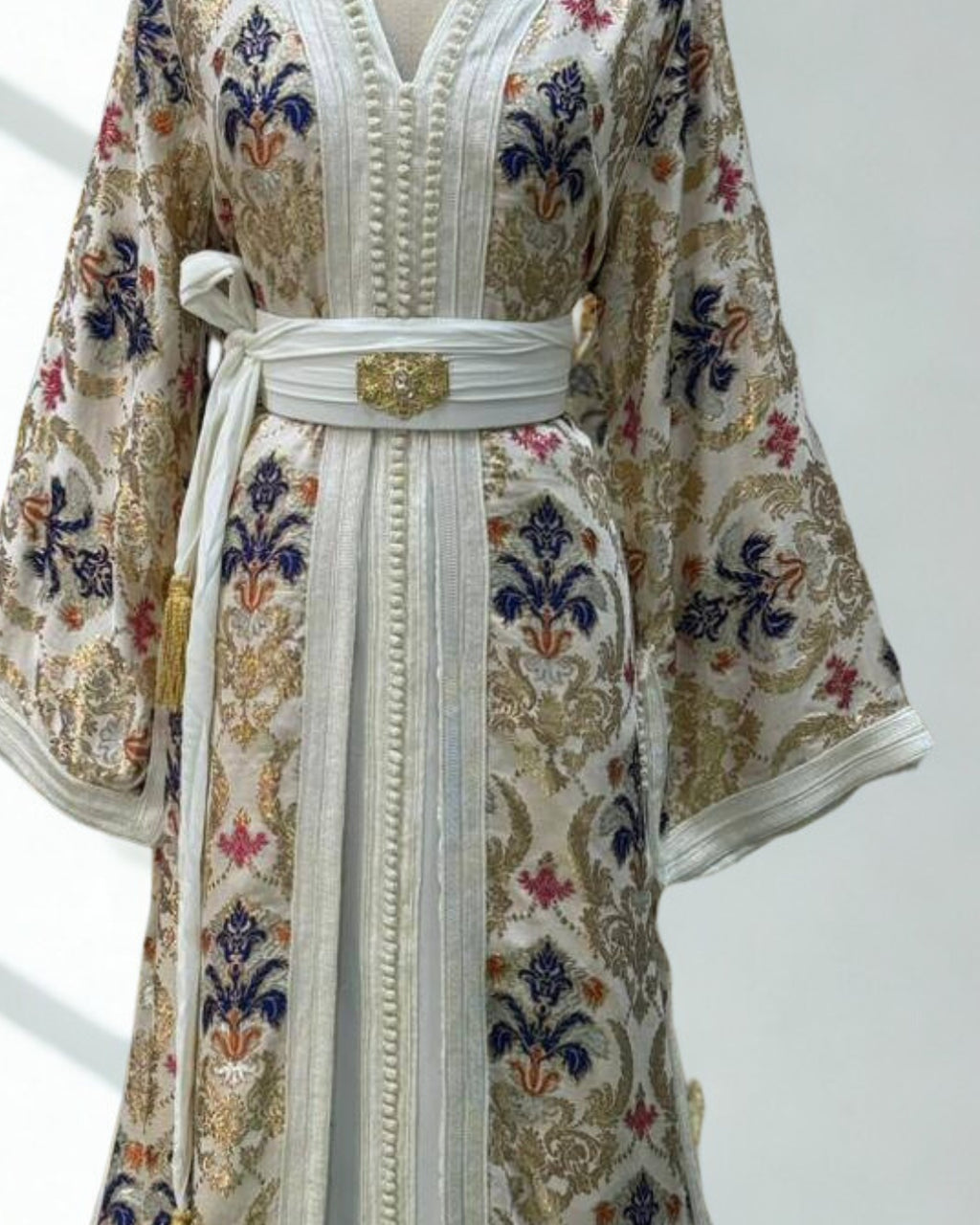 Moroccan Royal Off-White Kaftan