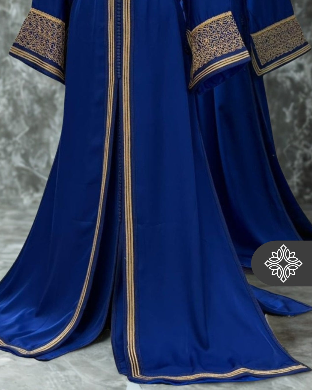 Soft Lavender Moroccan Takchita | Elegant Two-Piece Kaftan | Tonal Heritage Embroidery